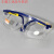 护目镜防飞溅防风沙安全透明防护眼镜 劳保眼镜 工作护目镜 上云加强黄蓝边眼镜