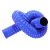 恒盾达 蓝色橡胶管工业塑料波纹管PVC复合通风管木工吸尘管伸缩下水软管备件定制 内直径80mm/每米 