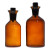 高硼硅溶解氧瓶250/500/1000ml耐高温双盖污水瓶带刻度透明BOD 棕色500ml