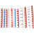 16 20PVC排卡电线管卡子U型管卡排码红10位8位排卡卡扣连排管卡白 20红色8位（窄位/高位）50/条装
