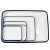海斯迪克 HKCL-267 搪瓷托盘 白色实验室化工消毒盘 方形盘 加厚平底 单个35*45
