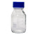 【一个】蓝盖瓶瓶 50 100 250 500 1000ml丝口瓶 棕 透明50ml