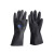 榕茂和 黑橡胶手套防水手套 加厚工业31cm劳保手套