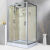 长方形整体浴室一体式钢化玻璃隔断洗澡间沐浴房卫生间 70*90白色右群 不含蒸汽