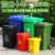 环卫户外分类商用垃圾桶塑料加厚垃圾箱大号小区物业带轮盖240L升 黄色 120升无轮有盖