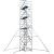 加厚铝合金脚手架 装修工地带专用斜梯塔架 2*1.35系列8-13米平台 WPK1515(工作平台8.94米