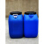 50公斤kgL升塑料桶加厚化工桶油桶水蓝桶废水桶100斤工地运输桶 蓝色 50L再生料 加厚款4.3斤重