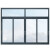 捷行者铝合金推拉窗学校单位窗玻璃推拉窗工程窗阳台窗工厂厂房窗宿舍窗
