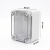 室外防水盒IP67户外防水接线盒透明盖ABS塑料密封盒防水箱 仪表盒 110*80*70