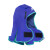 AP（友盟）蓝色阻燃布全护式焊接帽 防焊渣飞溅焊工帽子AP-6670  1顶
