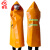 者也 防火斗篷硅胶涂层阻燃耐高温披风应急逃生衣背部2条反光条 加厚款成人款橘色