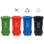 户外垃圾桶大号容量工业分类厨余室外带盖商用大型环卫箱干湿挂 100L加厚绿-厨余垃圾
