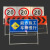 乙企 施工反光警示牌标识牌道路指示牌工地安全标志牌工程告示牌 1000*500*H1000 （活动架-弯角）