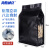 海斯迪克 HKL-372 铝箔八边封自立袋 茶叶包装袋开窗密封袋 黑色18*28+底宽8cm(10个)