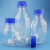 玛仕福 蓝盖试剂瓶 透明丝口玻璃瓶 螺纹口带刻度透明样品瓶 中性料100ml 