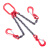 龙禹盛 起重链条吊索具 G80级高强度锰钢链条索具 吊具成套 吊车行车组合 可定制 单位：套 单腿3吨5米 