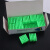 铂特体 塑料膨胀管 绿色胶塞墙塞膨胀螺丝胶粒胀管搭配螺丝 二等料绿8*26mm 500只一盒