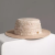 疯帽子与爱丽丝疯帽子 法式刺绣遮阳帽之女 夏天逛街平顶礼帽 可折叠太阳帽 24新 米白色 M（56-58cm）可调节