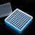 定制塑料离心管盒透明盖PCR管盒样品离心管架离心管盒 多功能试管架(带硅胶垫圈)