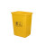 笙本HITURBO无盖长方形大垃圾桶大号厨房户外分类商用垃圾箱学校幼儿园 红色（有害垃圾）新国标 10L无盖垃圾桶
