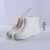 定制白色靴耐用高筒加棉靴雨鞋耐油耐酸工厂厨房保暖雨靴EVA适配 白色中帮EVA(不加棉) 36