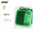 安赛瑞 垃圾桶 塑料翻盖分类环卫桶 办公商用户外垃圾箱 50L 绿色 7F00246