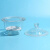 海斯迪克 HKCL-193 玻璃干燥器 生物实验透明附瓷板干燥皿 除湿实验室器具 透明240mm 