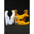 雕刻机自动换刀架ISO302520数控CNC加工中心刀柄BT30刀夹卡爪配件 ISO30(黄色款)()
