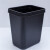 腾力翔 小方桶 垃圾桶 厨房客厅卧室卫生间方形垃圾桶 黑色 W-102B(不带圈)