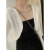 M-manyutie白色防晒冰丝针织开衫小披肩2024夏季女配吊带裙罩衫短款上衣薄款 黑色 S (80-95斤)