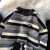 南极人（Nanjiren）条纹毛衣男秋冬季潮流美式高街情侣装小众设计感慵懒风针织衫线衣 绿色 XL（店长推荐）