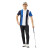 Taylormade泰勒梅 高尔夫服装男士短袖T恤 新款条纹POLO衫 时尚速干款 N97141 S