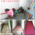 自粘式PVC楼梯防滑条橡胶条地板收边压边条楼梯踏步防滑条带胶 红/灰(无背胶) 5*2.5Cm宽