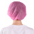 迈恻亦一次性帽子头套厨师餐饮防尘厨房女卫生透气工作网帽防掉头发 白色条形帽 200只