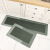 ins吸水防滑防油长条厨房地垫 进门防水脚垫免洗吸油地毯 贝加尔湖畔(矩形)-绿 40*60cm