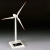 太阳能风力发电机风车模型风场金属摆件 G311B(电子万年历笔筒款) 电池+