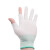 久臻 ZSH28 尼龙双半指手套 打包无尘电子厂防护劳保手套 12双装 绿色半指手套 