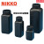 NIKKO试剂瓶塑料瓶样品瓶HDPE瓶圆形方形黑色遮光防漏50-2000ml 250ml圆形广口
