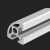 文枝铝型材2020方管流水线铝框架型材铝材欧标工业铝合金型材20*20 2020标准款欧标