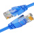 创优捷 六类成品网线 CAT6-L015U 1.5米 蓝色 非屏蔽千兆网络连接线