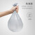 纳仕达平口式垃圾袋家用塑料袋点断式一次性小号垃圾袋 银色-【5卷/150只】