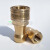 KZ黄铜双封闭式液压快速接头水管高压油管模具接头自封自锁1寸 34（6分）整套