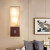 沙尔克（SHAERKE）新中式铜LED壁灯客厅背景墙床头卧室壁灯雕花酒店茶 大号 长100cm宽24cm高13cm