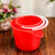 适用于百货红色油漆桶鸡蛋喜蛋小红桶塑料水桶涂刷儿童调漆桶工业 大号无盖4.8升(无提手)