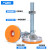 重型防滑脚杯减震脚杯固定地脚螺丝调整脚支撑脚垫可调节机床地脚 D40 丝杆8*50