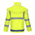 鸣固 高速交通执勤巡逻分体式雨衣雨裤装加厚救援反光雨衣套可定制 荧光黄 XL