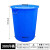普力捷（PULIJIE）加厚多用大号垃圾桶工厂户外环卫分类塑料桶商用圆桶带盖 380L 白带盖 升级加厚耐腐蚀