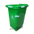 垃圾桶无盖塑料工业用公园物业小区分类桶学校幼儿园餐厨果皮箱 120升绿色无盖无轮K