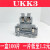 惠利得导轨式UK-2.5B接线端子排uk3/5/6/10n双层电压电流保险接地端子排 （铜件）UKK3（100片）