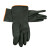 海斯迪克 HKSB07 工业耐酸碱橡胶手套 防油防水胶皮防护手套黑色长35cm （20双） 